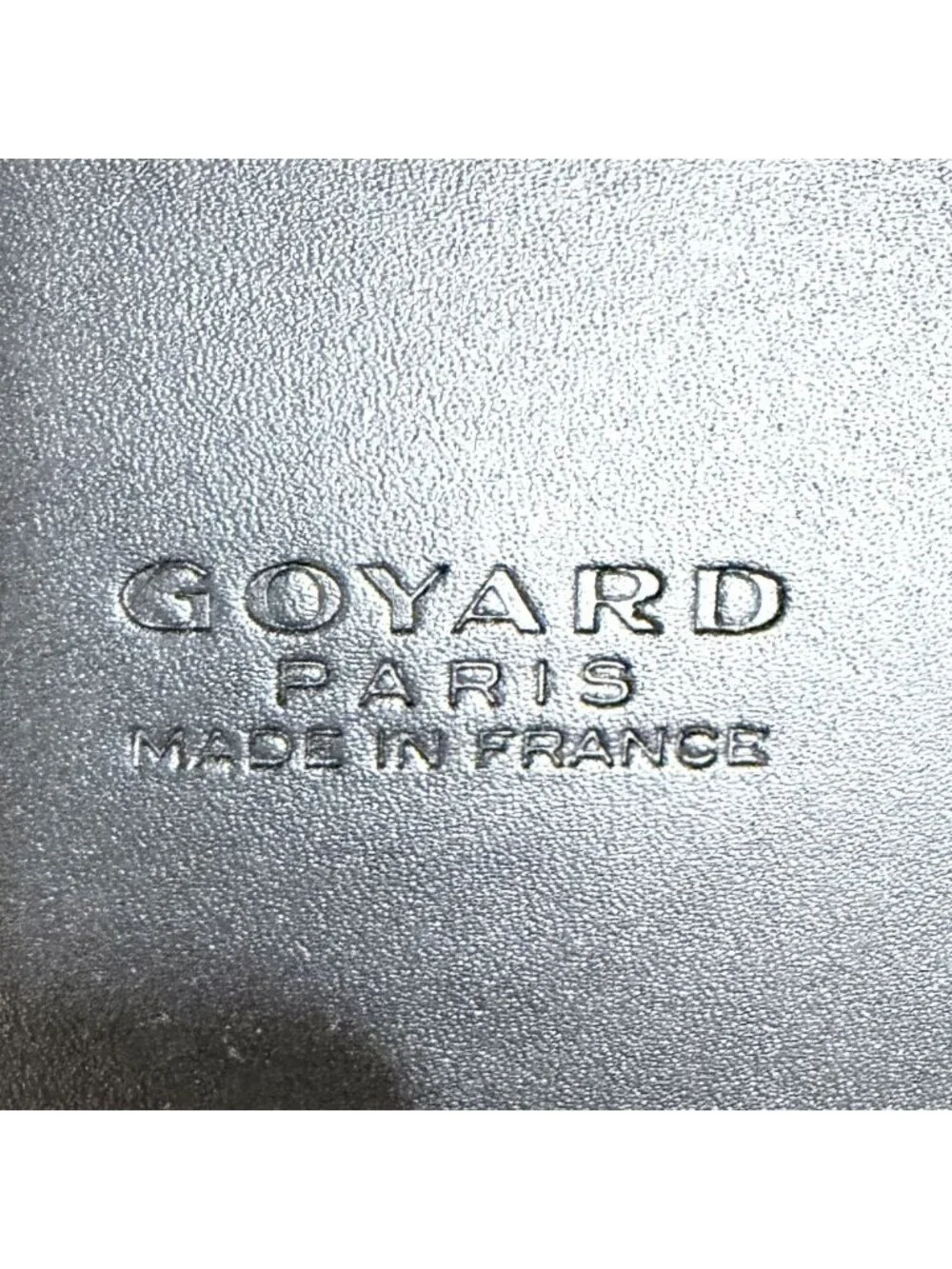 Goyard Tote Marquise Handbag Shoulder Leather Black Brown Silver Vintage